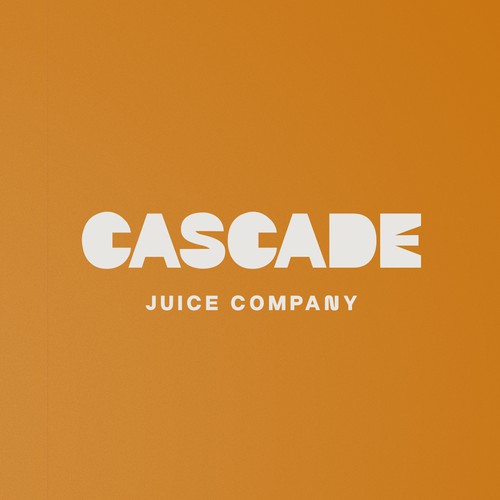 Fun typography based logo design for a juice company