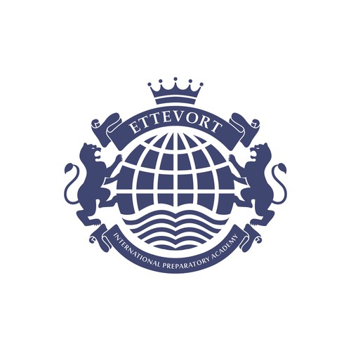 Classic school logo emblem