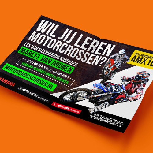 Design a flyer/advertisement for the visitors of the Grand Prix Motorcross 2016!