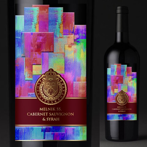Wine label design