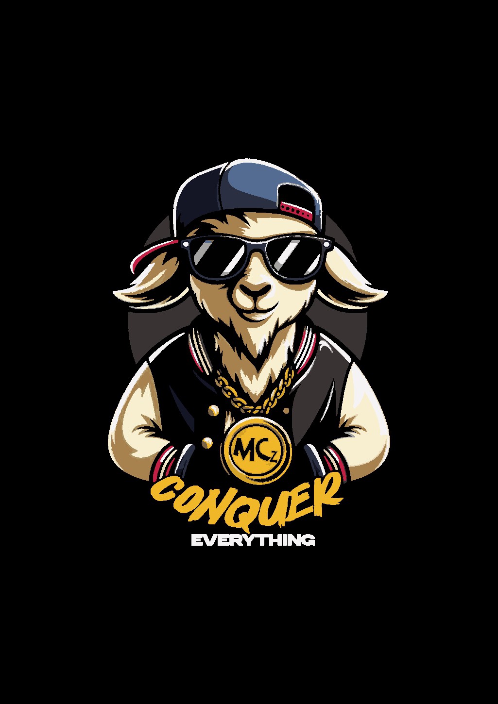 T-Shirt Design for Teenagers Sports Trophy GOAT