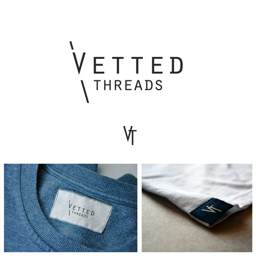 Simple logo concept with accent for fashion co.