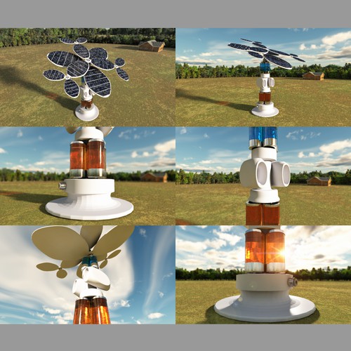 3D Illustration for Solar Fuels Institute - ARTIFICIAL TREE