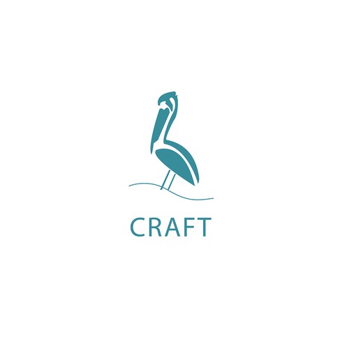 Craft -pelican logo for woodworking company