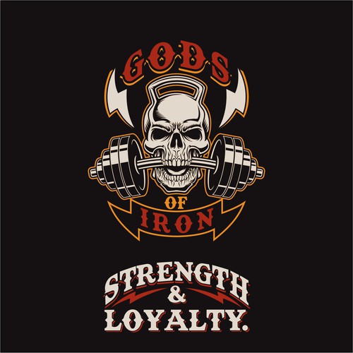 T-shirt design for Gym With Heavy Metal Theme