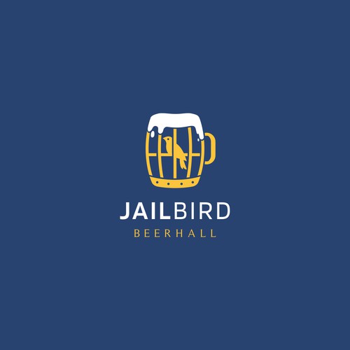 JailBird Beerhall logo concept