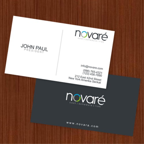 Logo and business card for a high end professional recruitment and search firm