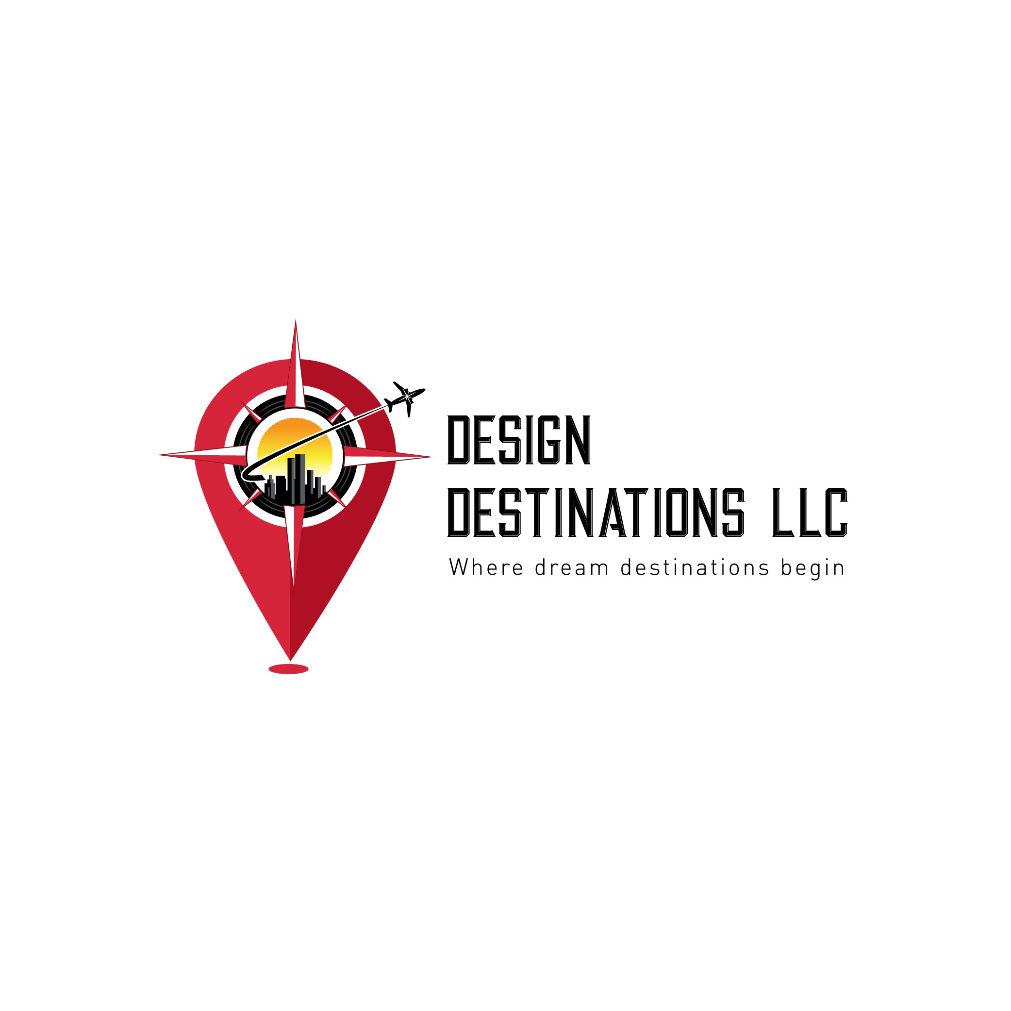 Design Travel Agent Company logo (From Atlanta, 1/2 Asian, 1/2 Black and what it to represent me)