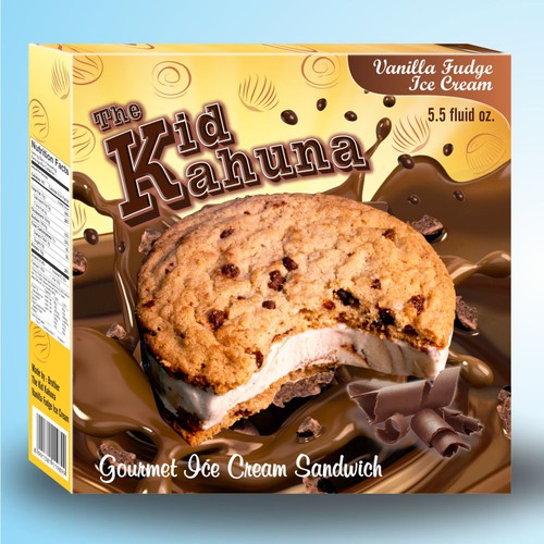 Show California fun in the sun for our ice cream sandwich!