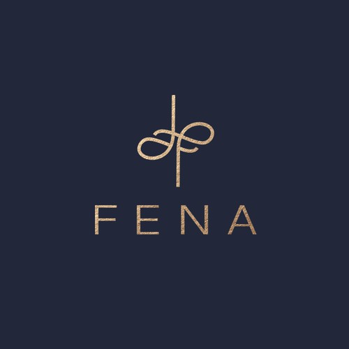 Flowing Elegance: Fena Monogram Design
