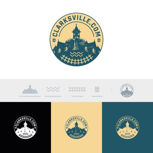 Logo concept for Clarksville.com