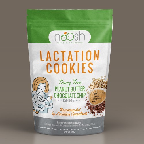 package for a cookie that helps Mother's that are breastfeeding