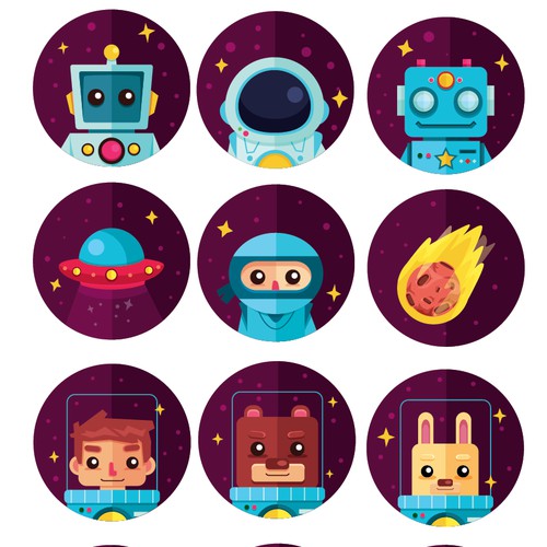  Create some Creative Space Avatars for a New App