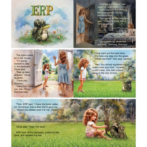 Interior design of the book "Jules Can Read, ERP"