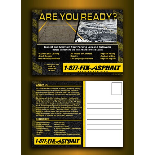 Asphalt Concrete Company Postcard