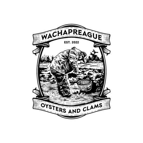 Vintage Illustrated Oyster Logo