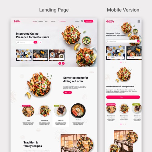 Restaurant Landing Page