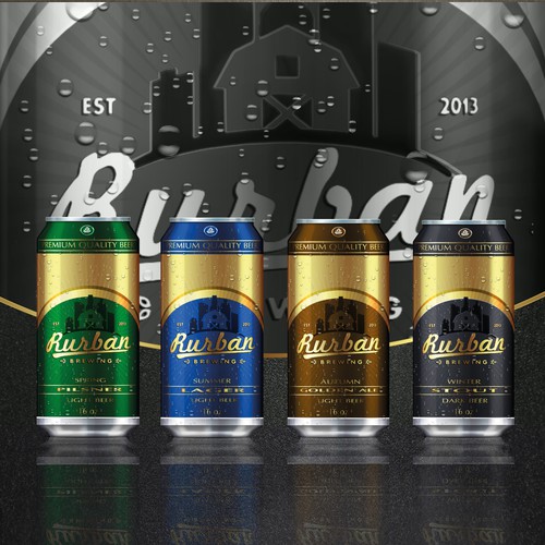 Beer Can sleeve design for Rurban Brewing