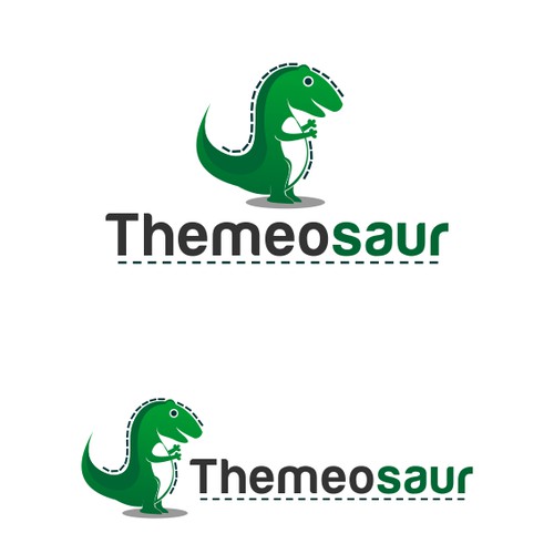 Create a logo that has a DINOSAUR in it!