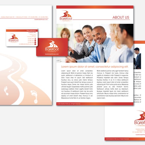 stationery for Barefoot Pathways