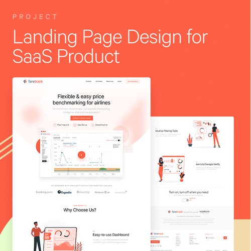 Landing Page for SaaS Product in Airline Pricing
