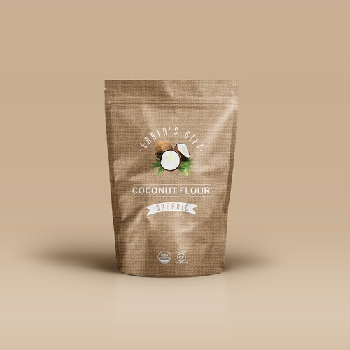 Create the coolest Organic Coconut Flour bag on the market.