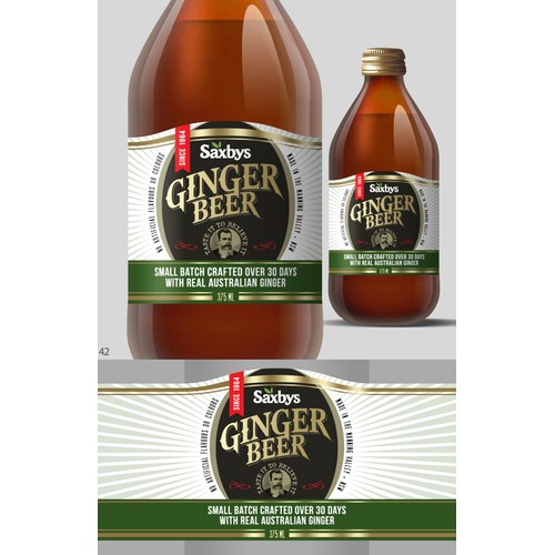 Saxbys • ginger beer label