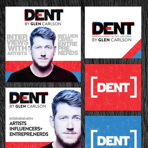 Bold concept for Dent podcast brand