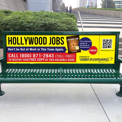 Bus Bench Ad for Video Symphony