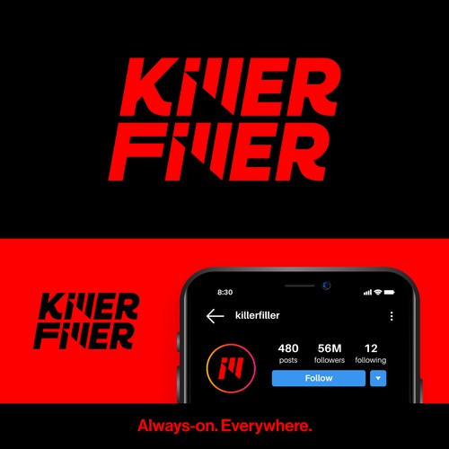 Bold logo for edgy ad company