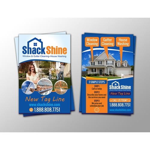 Create the first marketing piece for Shack Shine - The world's next great service brand!