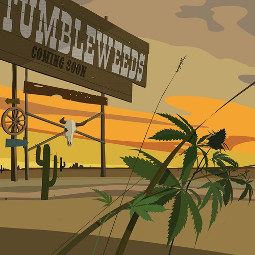 Western Movie Landing Page Illustration