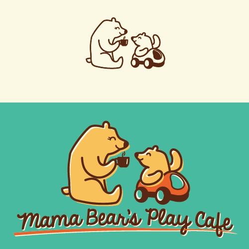 Playful logo for play cafe