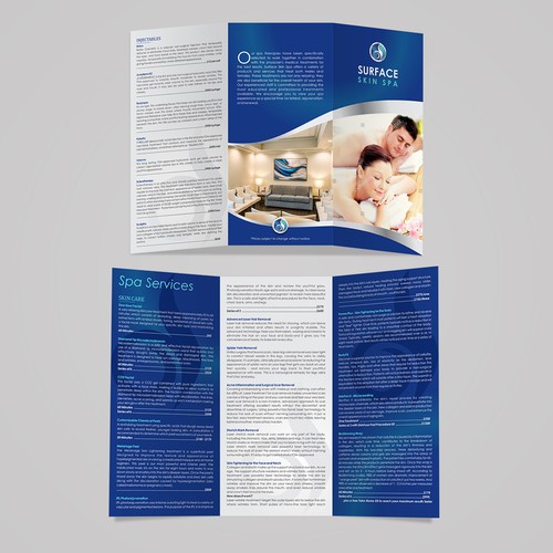 Brochure for med spa services