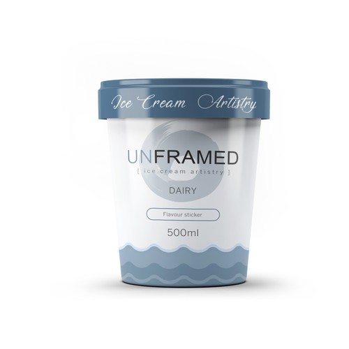 Un-Framed Dairy Ice Cream Package Design
