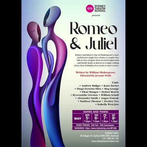 Sydney Theatre School - Romeo & Juliet Poster