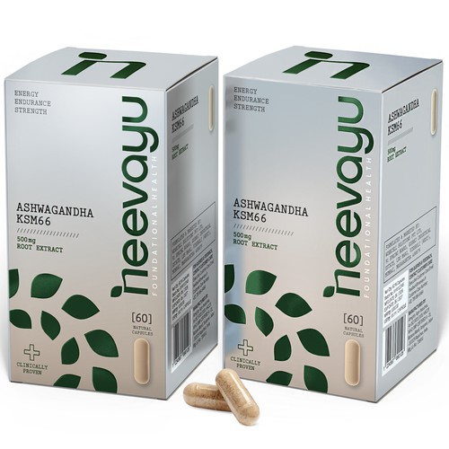 Minimalist packaging for a Ayurvedic and Botanical Supplement Brand