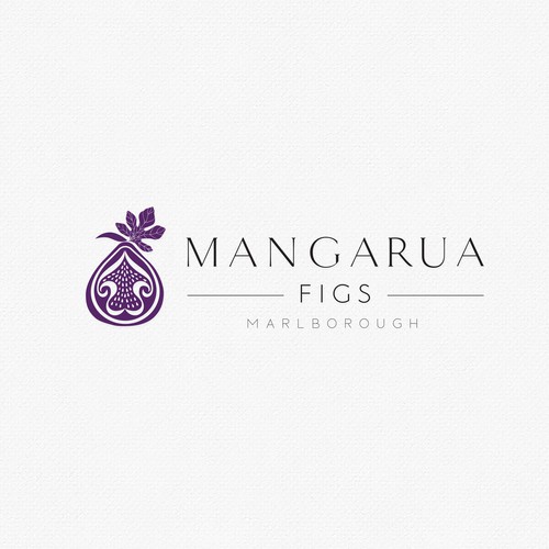 Organic logo for a fig farm company 