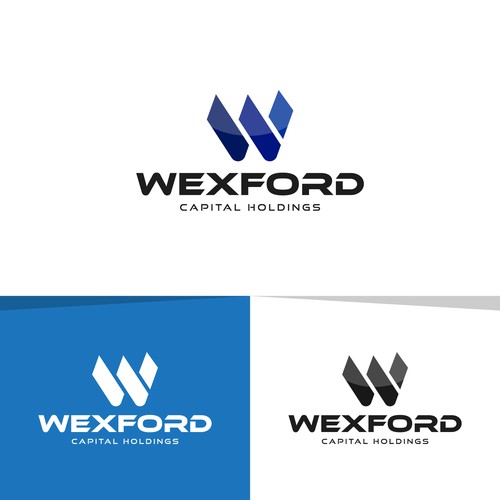Elegant logo concept for Wexford Capital Holdings.