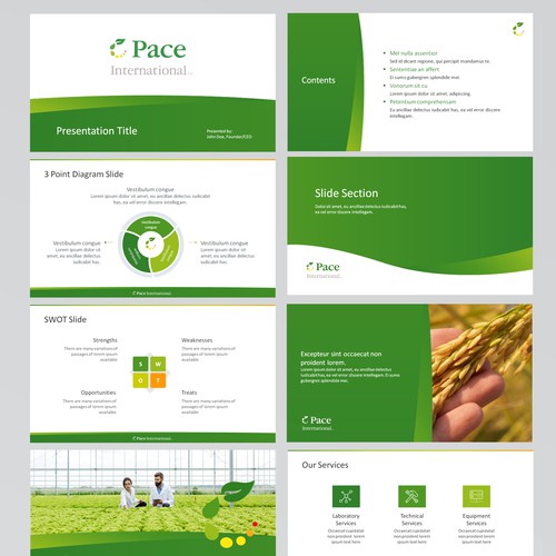 Pace Green Template