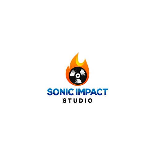 sonic impact logo design