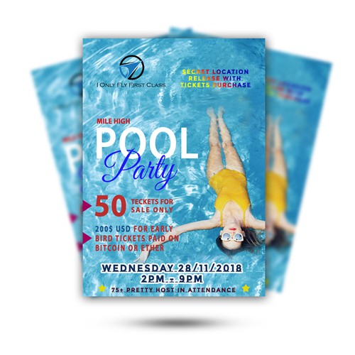 Pool party flyer /poster