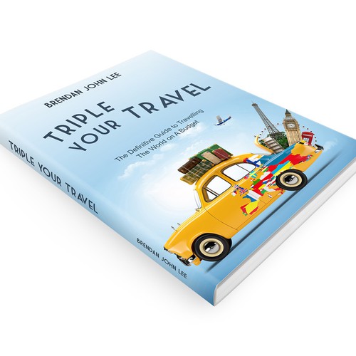 Create a clean, fun and modern book cover for my new travel ebook.