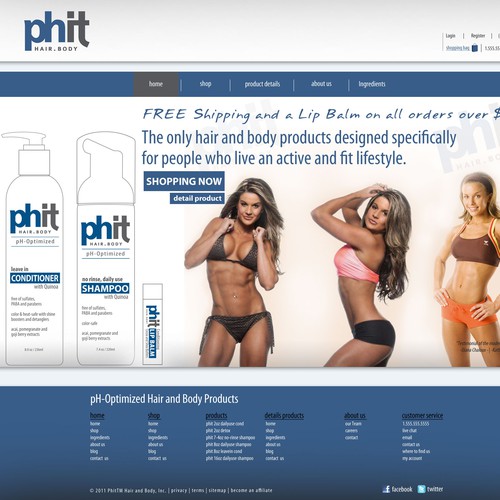 Phit Hair and Body, Inc. needs a new website design