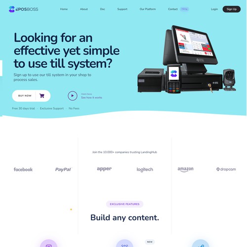 Website Design Concept for Epos Boss 