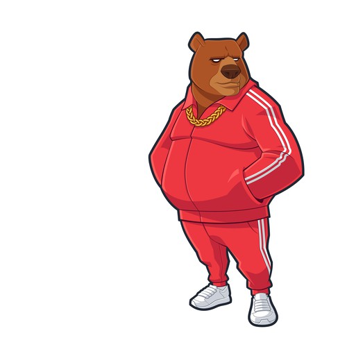 Grizzly Bear in TrackSuit