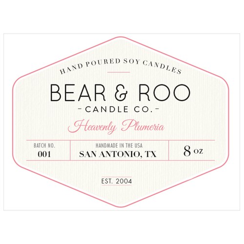 Start up soy candle company looking for a beautiful label