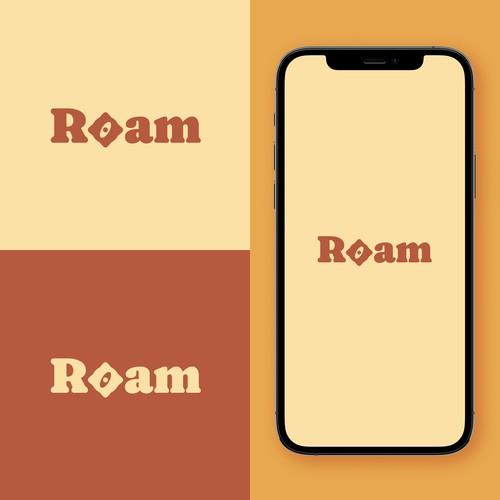 Logo concept for Roam Travel booking app