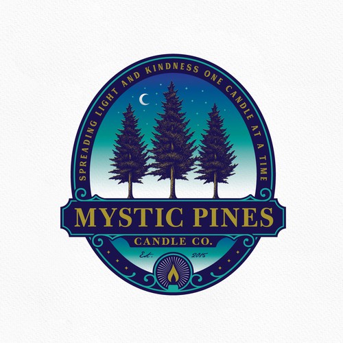 Mystic Pines Candle Logo