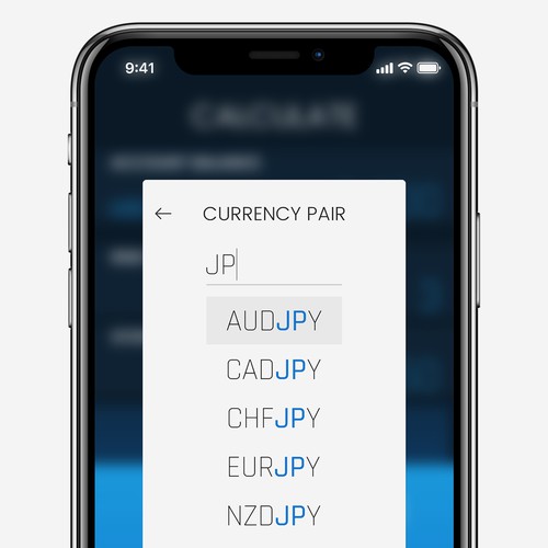 Currency Pair Selection